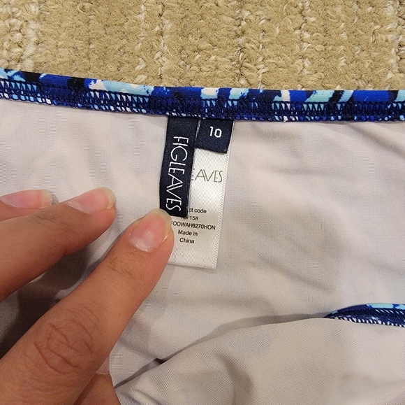 Figleaves Strapless Bikini Top and Bottom. Size UK 30F top and UK 10 bottom. - Picture 4 of 6